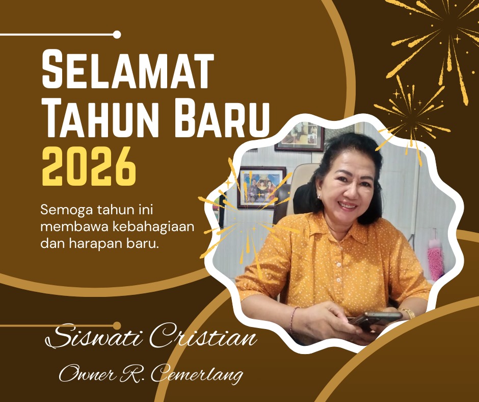 Owner R Cemerlang, Siswati Crhistian Mengucapan Selamat Menyambut Tahun Baru 2026