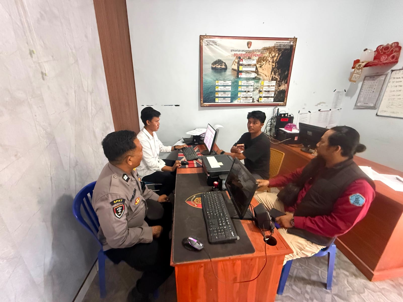 Polsek Nusa Penida respon cepat dan Lidik pengaduan Dugaan Penggelapan Retribusi Pariwisata di Pelabuhan Banjar Nyuh