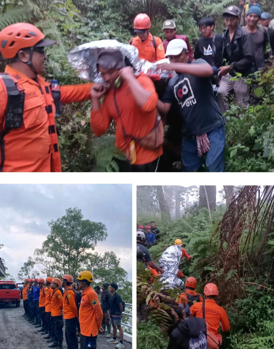 Tim SAR Gabungan Evakuasi Pendaki Pingsan di Gunung Agung