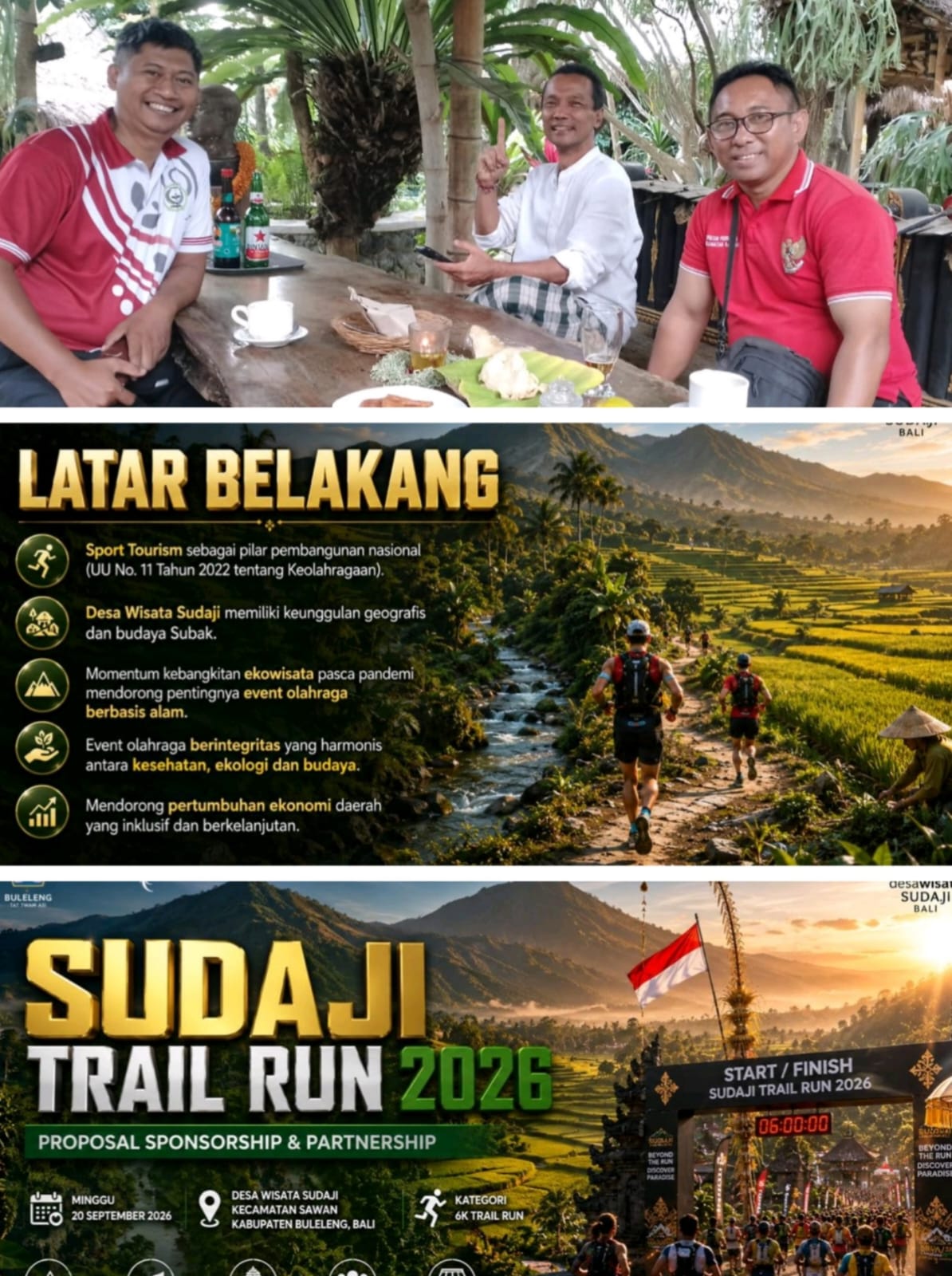 Sudaji Peace Trial Run 2026 Siap di Gelar September Diikuti Peserta dari Dalam dan Luar Negeri.