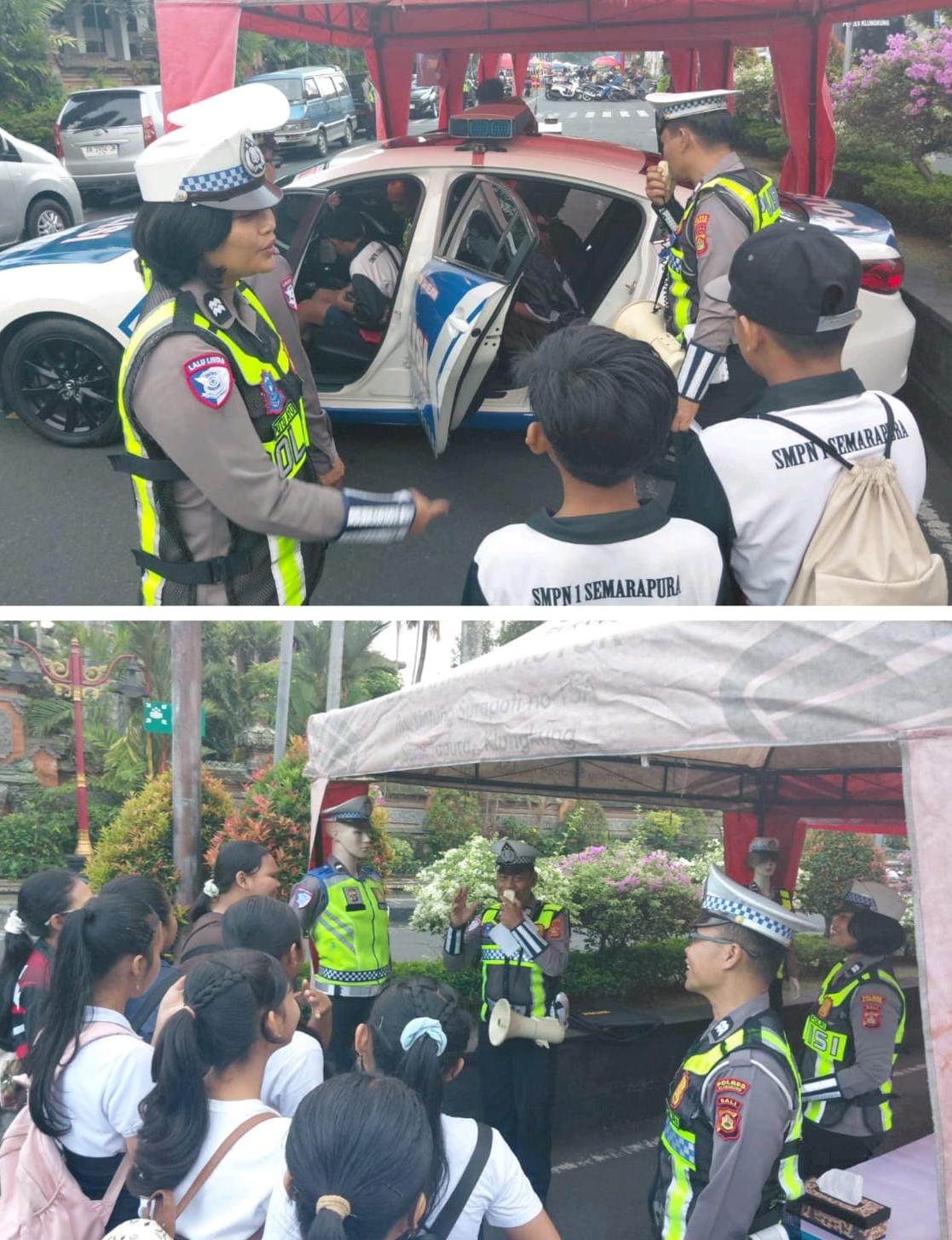 Semarak Hari Lalu Lintas Bhayangkara ke-71, Sat Lantas Polres Klungkung Gelar Pameran Edukatif
