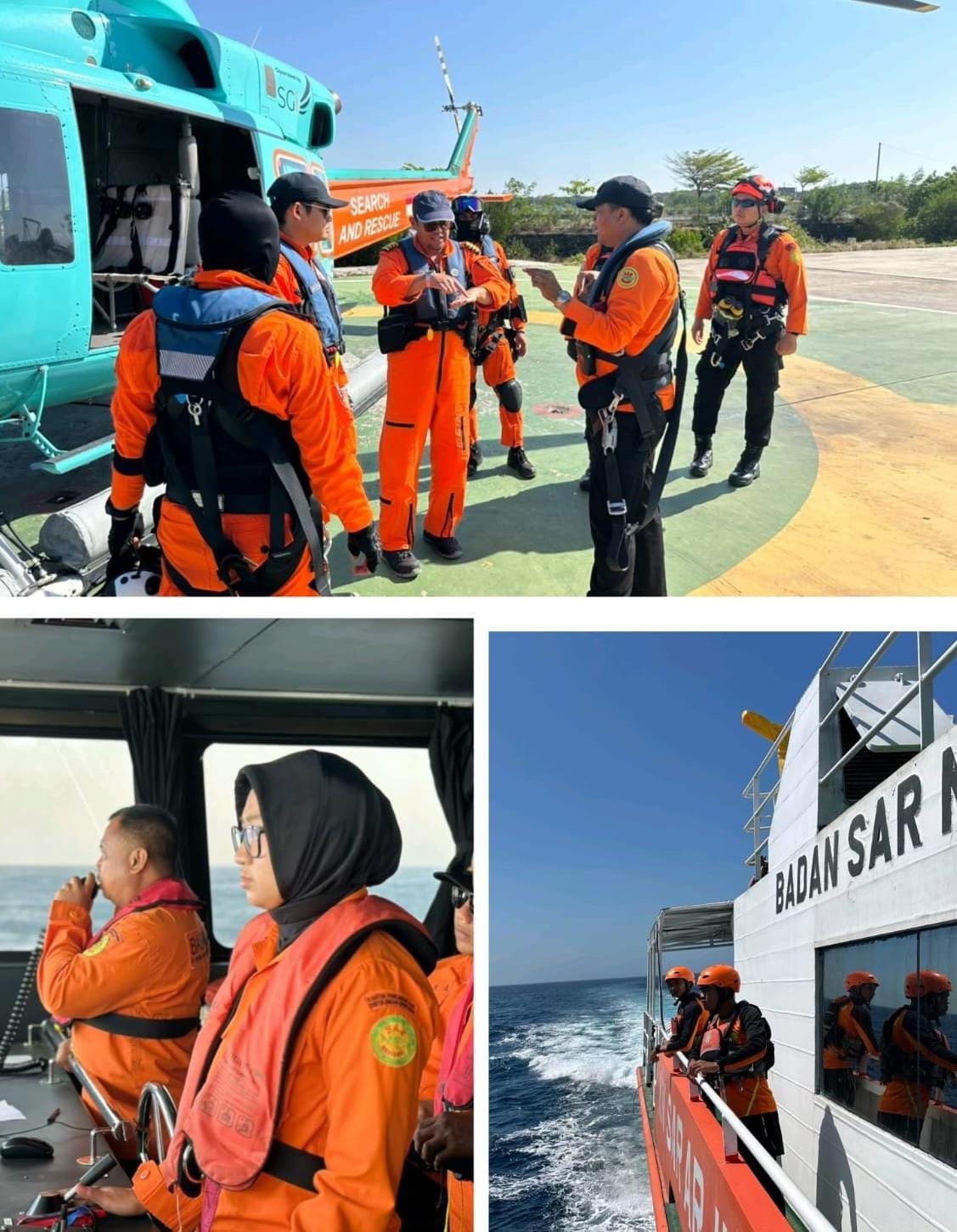 Hari Kedua Operasi SAR Mengerahkan Kru Laut dan Udara